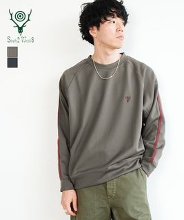 【SALE 30%OFF】South2West8(サウスツーウエストエイト)Trainer Crew Neck Shirt-Poly Smooth トレーナークルーネックシャツ ポリスムース セール [RW635]