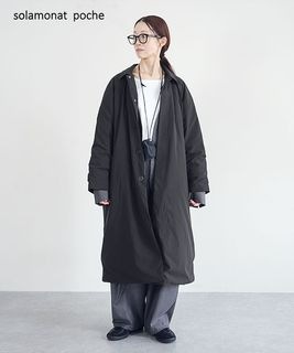 ◇solamonat poche(ソラモナポッシェ) ステンカラーダウンコート アウター ロングコート [poche-pdw-ct]