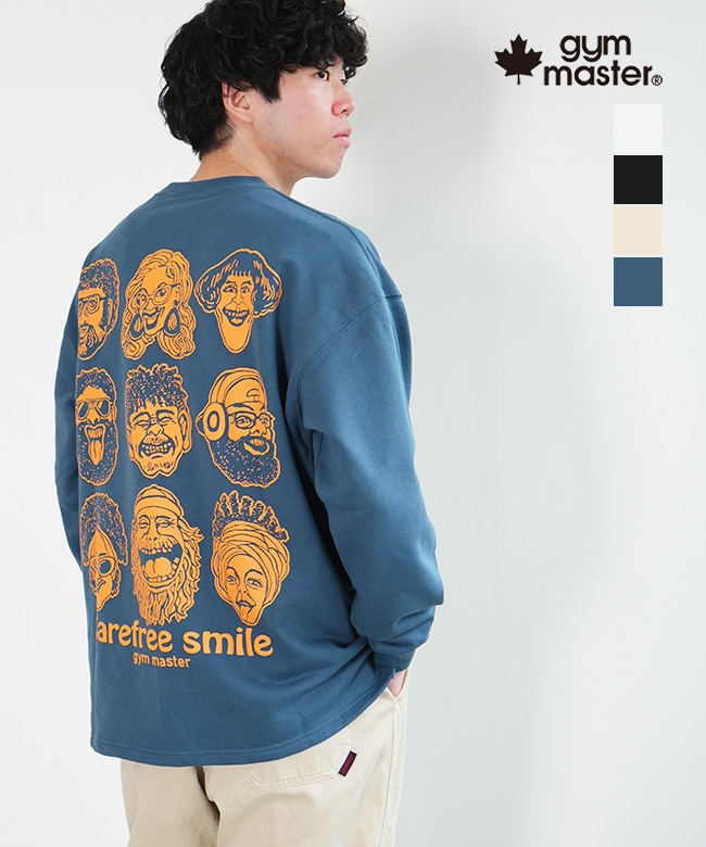 G621780]gym master(ジムマスター) 10.3oz carefree smile スウェット