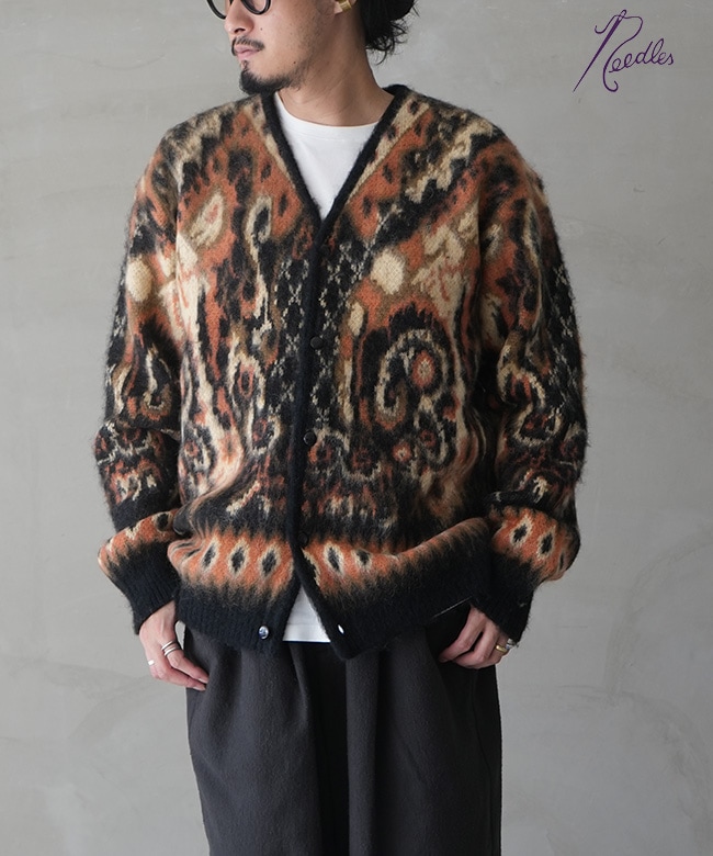 needles ニードルス ペイズリー柄 カーディガン M RW356]NEEDLES(ニードルズ) Mohair Cardigan - Paisley モヘア