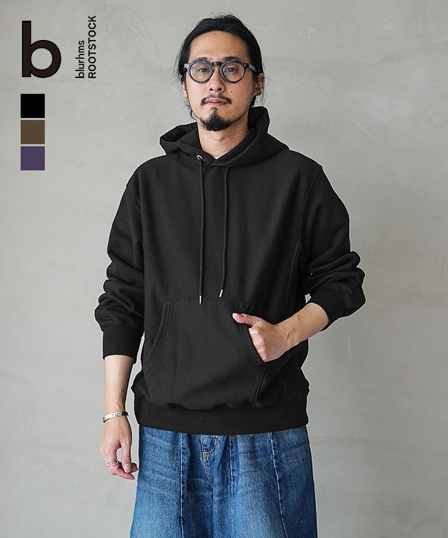 [bROOTS24F22F25]blurhms ROOTSTOCK(ブラームスルーツストック) Soft&Hard Sweat Crew Hoodie P/O ソフト＆ハードスウェットクルーフーディープルオーバー