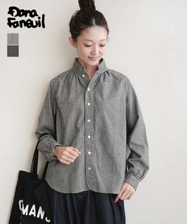 【SALE 30%OFF】DANA FANEUIL(ダナファヌル)シャギーチェック長袖シャツ [D-6125412] セール