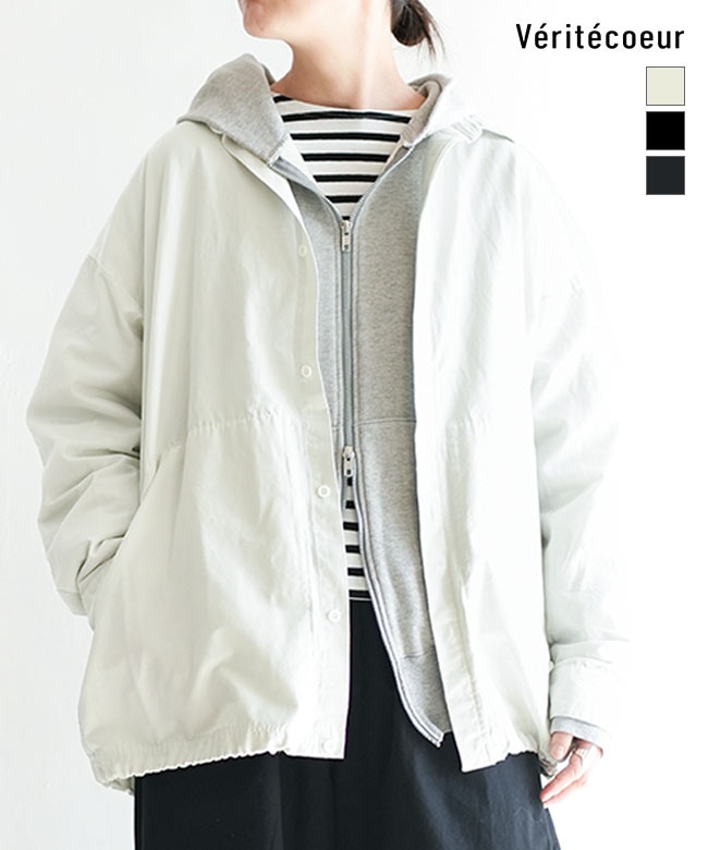 [VC-2774U]Veritecoeur(ヴェリテクール) ユニセックスCNシャツジャケット トップス メンズ レディース