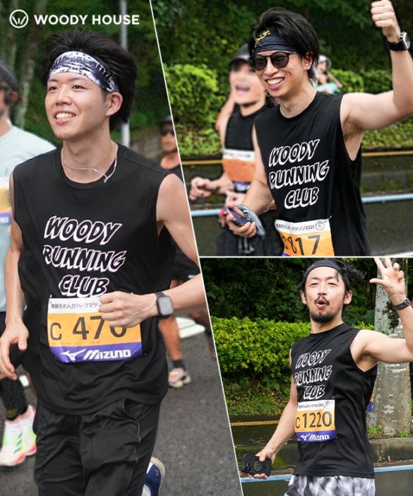 [WRC-02]WOODY HOUSE(ウッディーハウス) WOODY RUNNING CLUB ノースリーブ Tシャツ レディース メンズ ユニセックス
