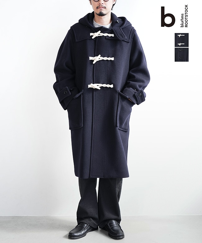 [bROOTS25F2]blurhms ROOTSTOCK(ブラームスルーツストック) Wool Felton Duffle Coat ウールフェルトンダッフルコート メンズ トップス アウター ヘビーアウター ロングコート