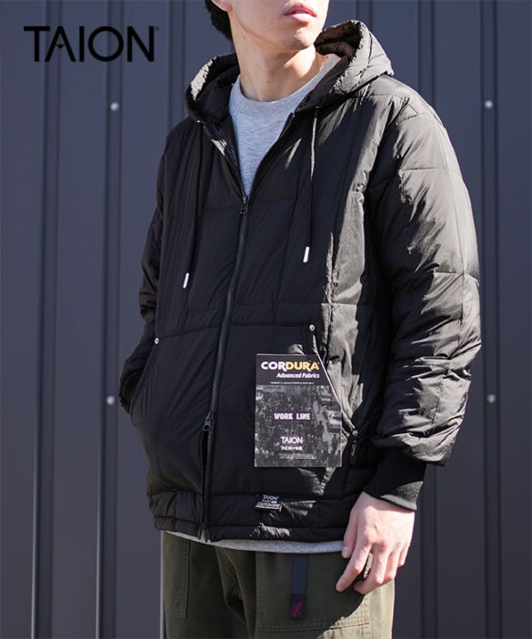 [TAION-106WZWK]TAION(タイオン) ワーク Wジップリブ ダウンパーカー メンズ レディース ユニセックス ダウンジャケット ジャンパー アウター