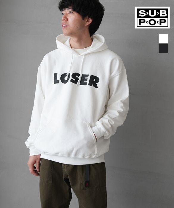 [030057]SUB POP(サブポップ) SWEAT HOODIE LOOSER スウェット フーディー  ルーザー メンズ トップス プルオーバー パーカー フード トレーナー 長袖