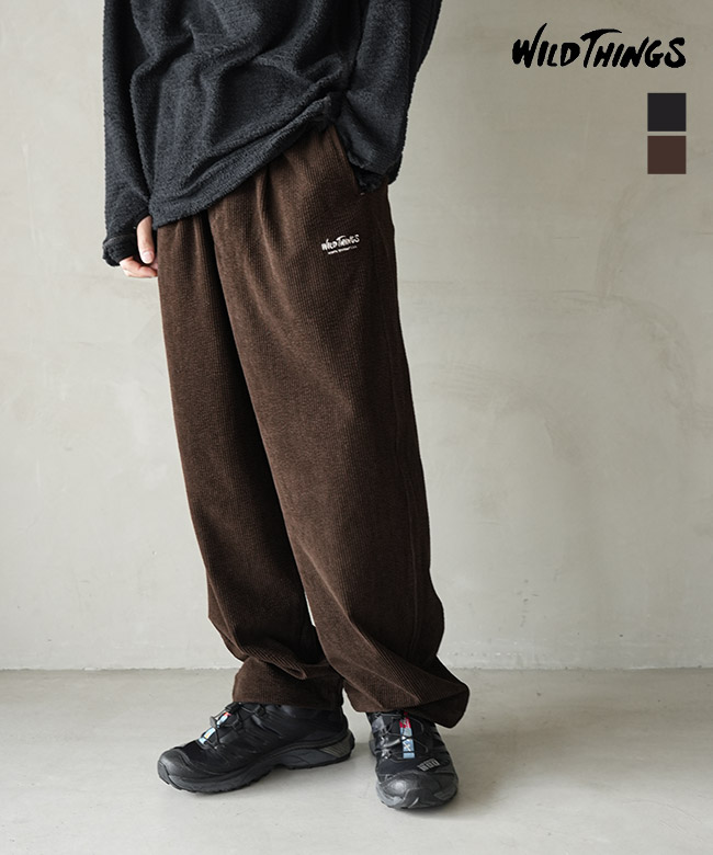 WT25165SK]WILD THINGS(ワイルドシングス) CORDUROY LAX PANTS