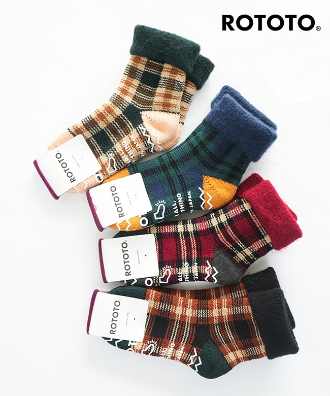 [R1625]ROTOTO(ロトト)COMFY ROOM SOCKS 