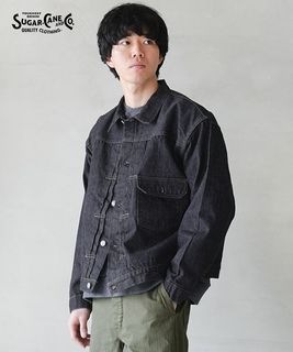SUGAR CANE(シュガーケーン) 13oz. DENIM BLOUSE 1936 MODEL(T-BACK) 13オンスデニム メンズ アウター [SC11936T]
