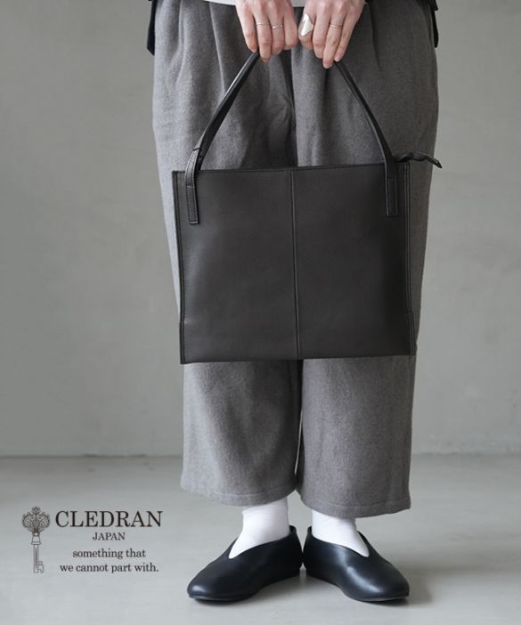 CL3942]【保存袋付き】CLEDRAN(クレドラン)NOUVE GUSSET TOTE ノーヴェ