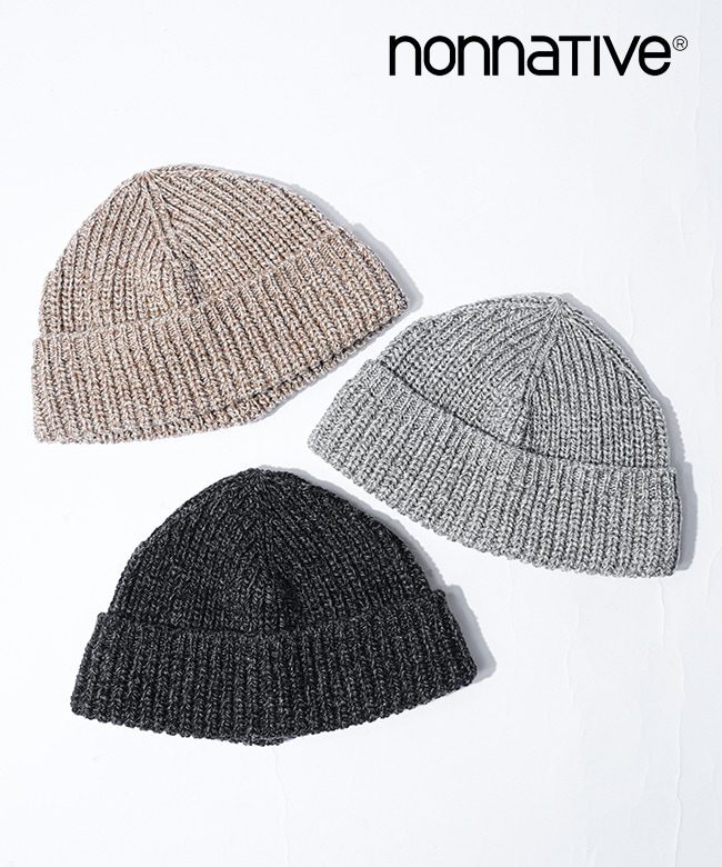 NN-H4704]nonnative(ノンネイティブ) DWELLER BEANIE WOOL YARN ニット