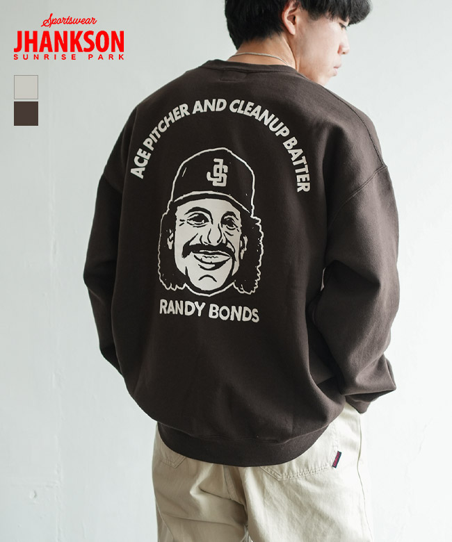 [JH-CS019]JHANKSON(ジャンクソン) ランディーボンズスウェット メンズ プリントT トップス アメカジ ベースボール
