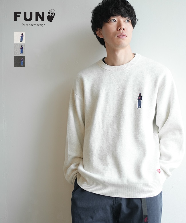 [F-25057550]modem design/FUN(モデムデザイン/ファン) おじさんニットセーター オジサン メンズ トップス スウェット