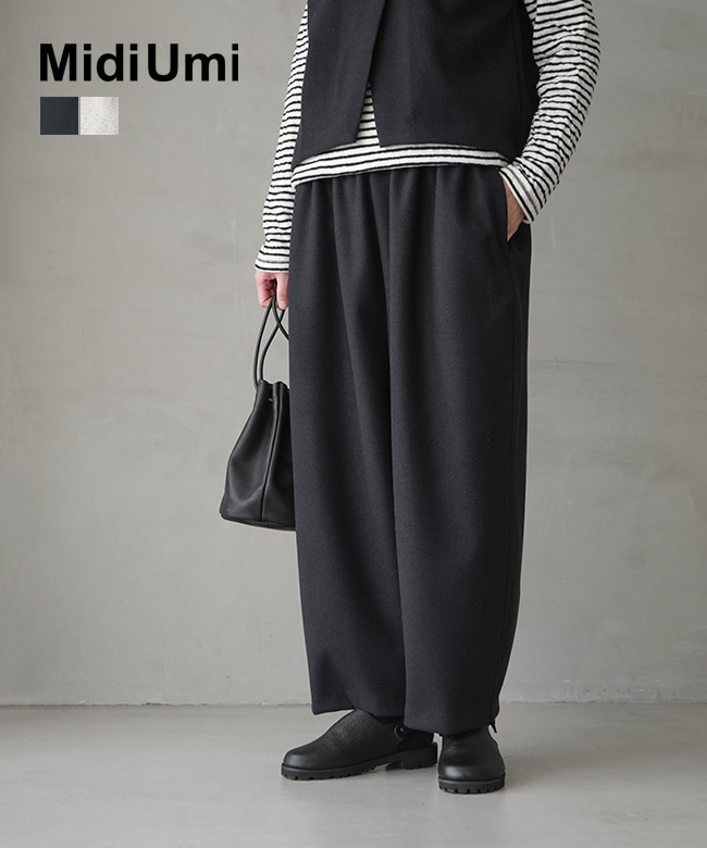 4-76974454]Midi Umi(ミディウミ) flannel touch easy pants