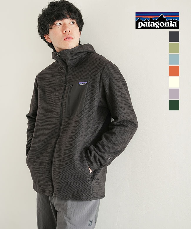 Patagonia(パタゴニア) メンズ・R1 エア・フルジップ・フーディ トップス フリース ジャケット ミッドレイヤー ミドルレイヤー 長袖 フード 重ね着 [40256]