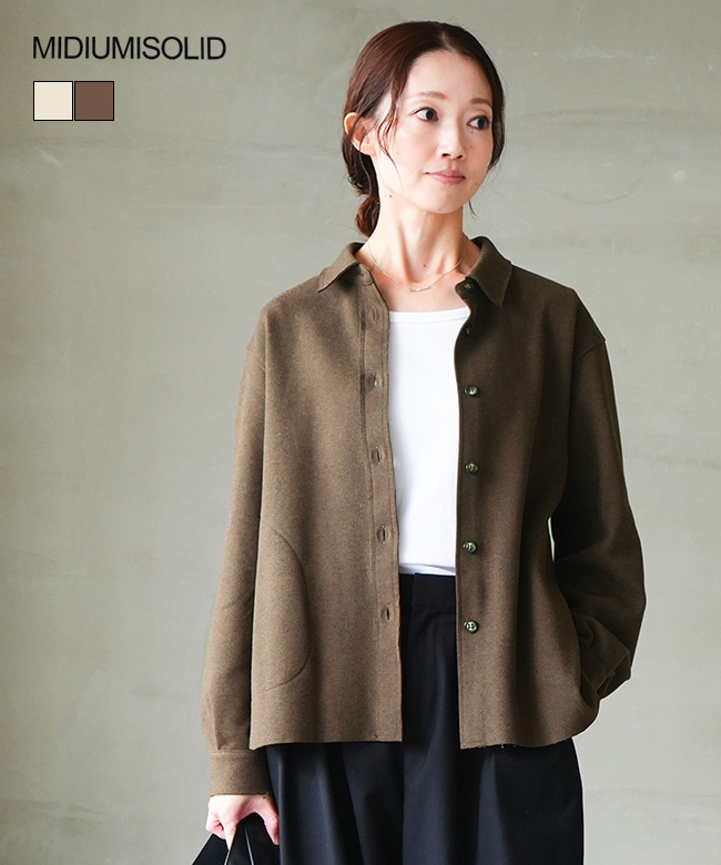 ミイ SALE 20%OFF】[4-112205]Midi Umi(ミディウミ) cutsew shirt