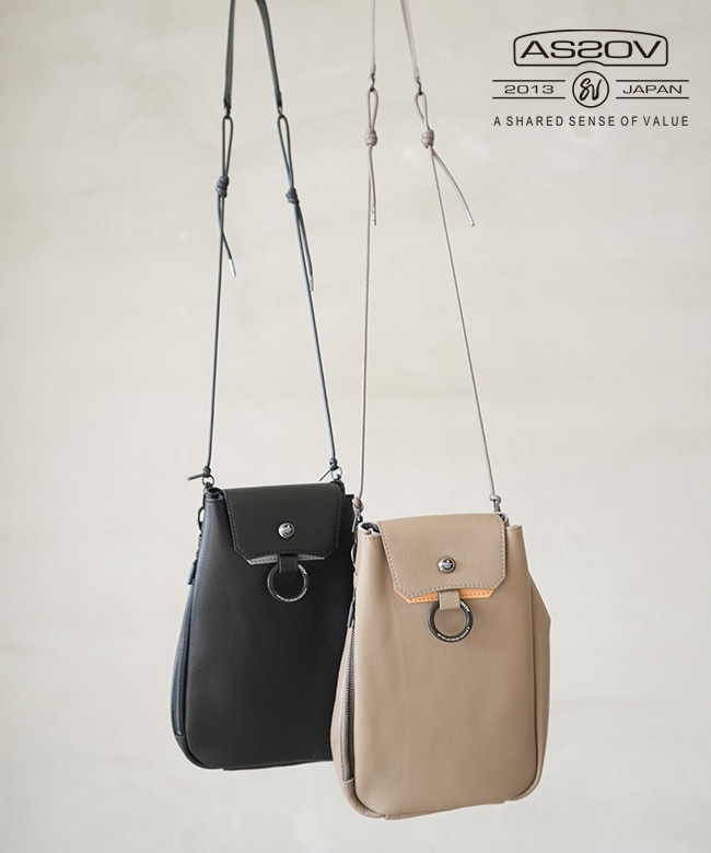 SALE 20%OFF】[092500] AS2OV(アッソブ) DRAWSTRING SHOULDER 巾着型