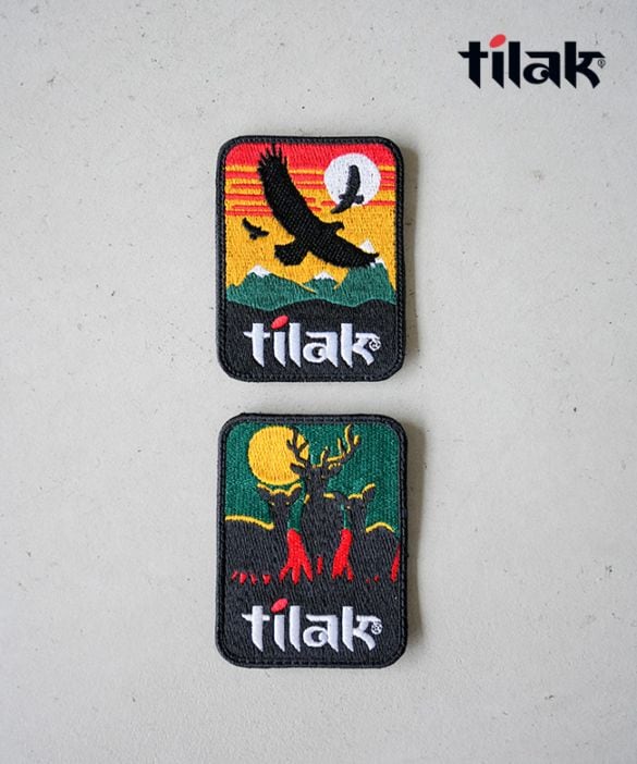 [25aw88525]【2点セット】Tilak(ティラック)TMG DEER & EAGLE Wappen ティラック ディアー・アンド・イーグル・ワッペン 2ピース1セット【メール便対応可】