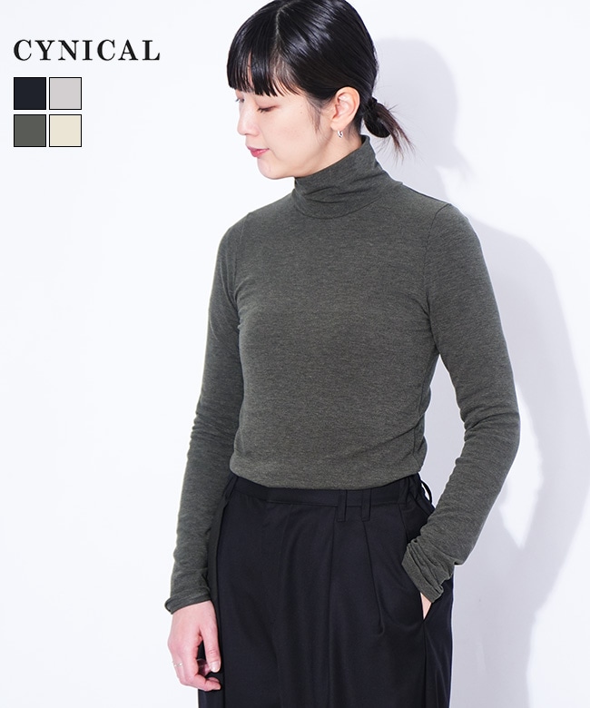 hillda トップス シズニルック 550-95541]CYNICAL(シニカル) LUX-WARMタートルネック トップス