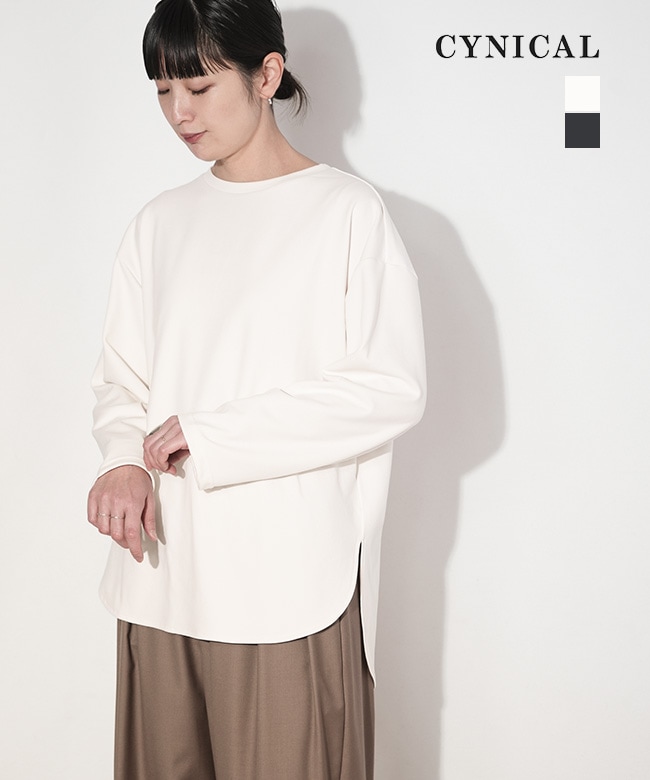 トルネコページ 550-95539]CYNICAL(シニカル) IRM素材クルーネックカットソー トップス