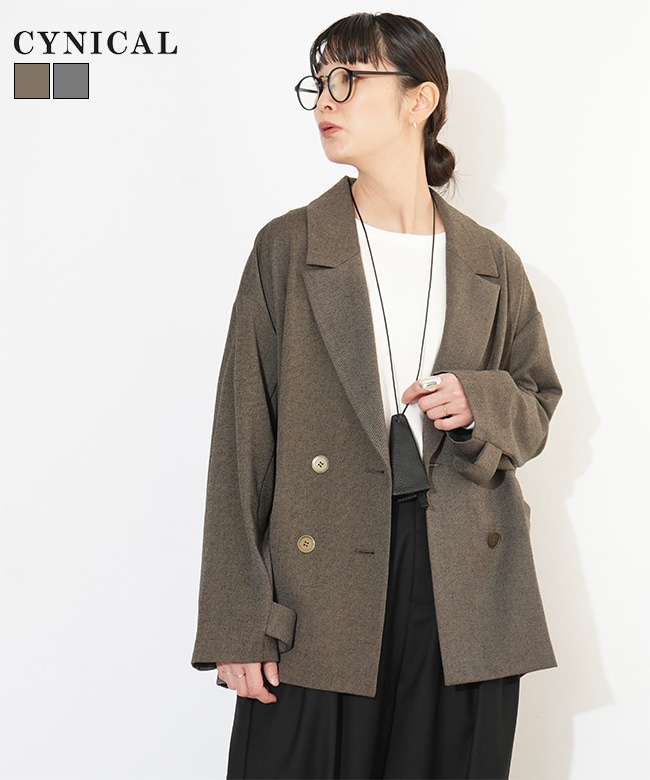 552-94031]CYNICAL(シニカル) ダブルジャケット ソフトフランネル
