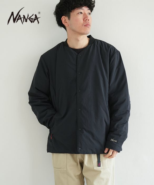 アンノーウン N2500-0E004A]NANGA(ナンガ)NO COLLAR SOFT DOWN CARDIGAN ノーカラー