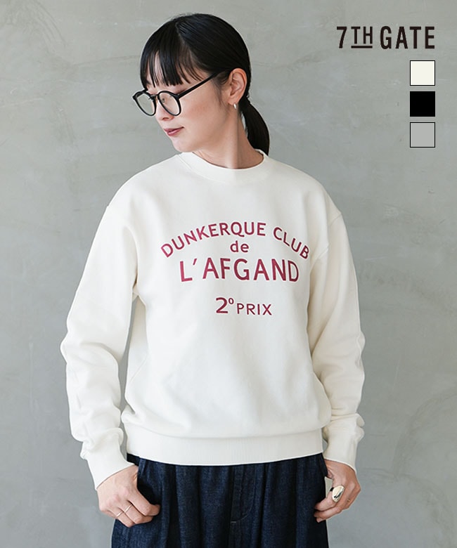【SALE 20%OFF】[G-273011]7th GATE(セブンスゲート) セントラル裏毛スタンダードプリントプルオーバー レディース トップス Tシャツ