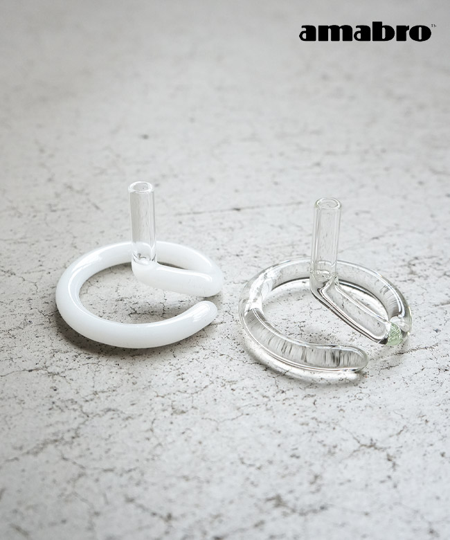 [1975/2061]amabro(アマブロ) TWO TONE INCENSE HOLDER ツートーンインセンスホルダー お香立て ガラス