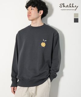 【SALE 50%OFF】ALLOWED TO UNFOLD/Shabby(アロウド トゥ アンフォールド/シャビー) レモンSHABBYスウェット 長袖 トップス メンズ [SHA-261-05] セール