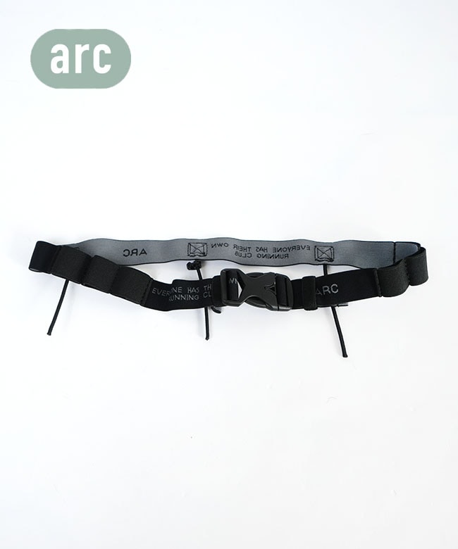 [AR-010]ARC(エーアールシー) Race Bib Belt レースビブベルト ランニングベルト ブラック 黒 ユニセックス
