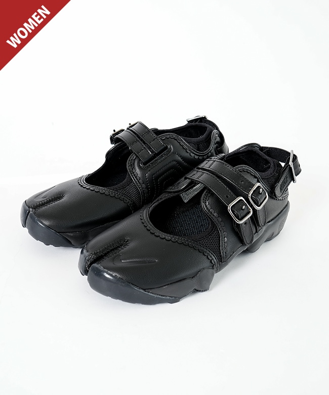 ◇[IB8881]【花アクセサリー付属】NIKE(ナイキ) ナイキ エア リフト ブリーズ ウィメンズ 足袋スニーカー サンダル ブラック 黒 シューズ