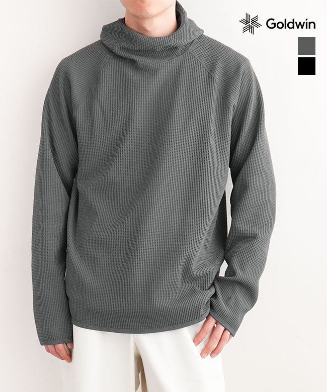 Goldwin スウェット上下セット グレーJogHoodie ゴールドウィン GL45141]Goldwin(ゴールドウィン) WF Light L/S Hoodie ワッフルライト