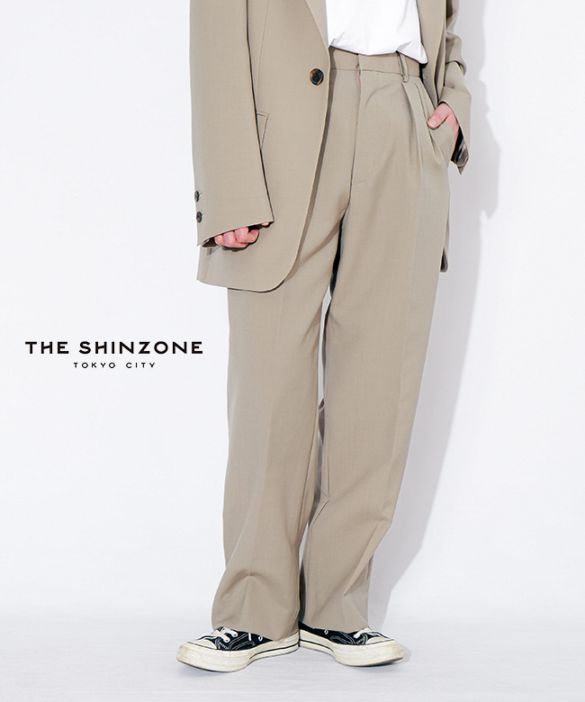 26SMSPA02]THE SHINZONE(ザ シンゾーン)TWO TUCK TROUSERS