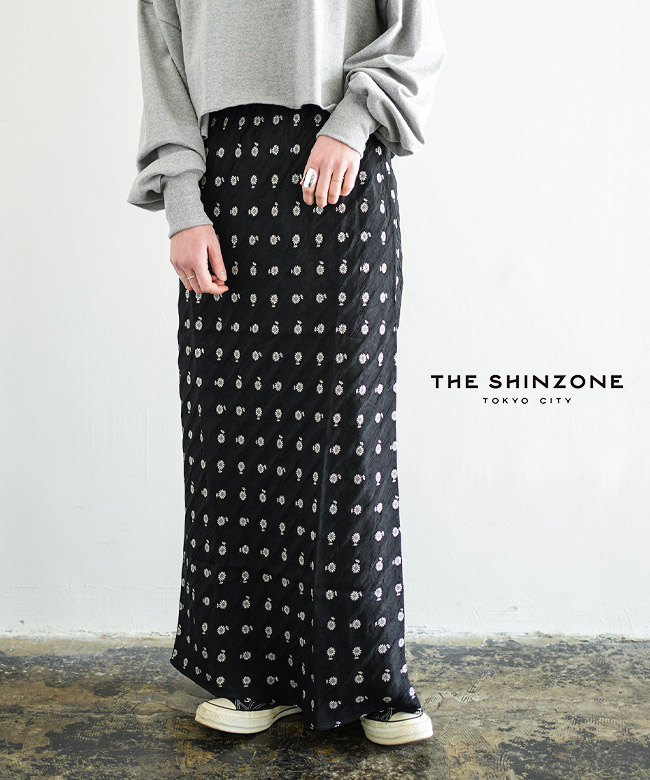[26SMSSK02]THE SHINZONE(ザ シンゾーン) ILICA JACQUARD SKIRT イリカジャガードスカート レディース ロングスカート
