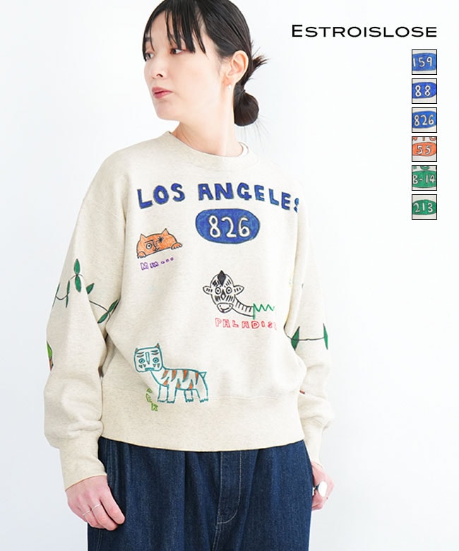 EC26201-Z]ESTROISLOSE(エストゥロワルーズ) 手描きイラスト