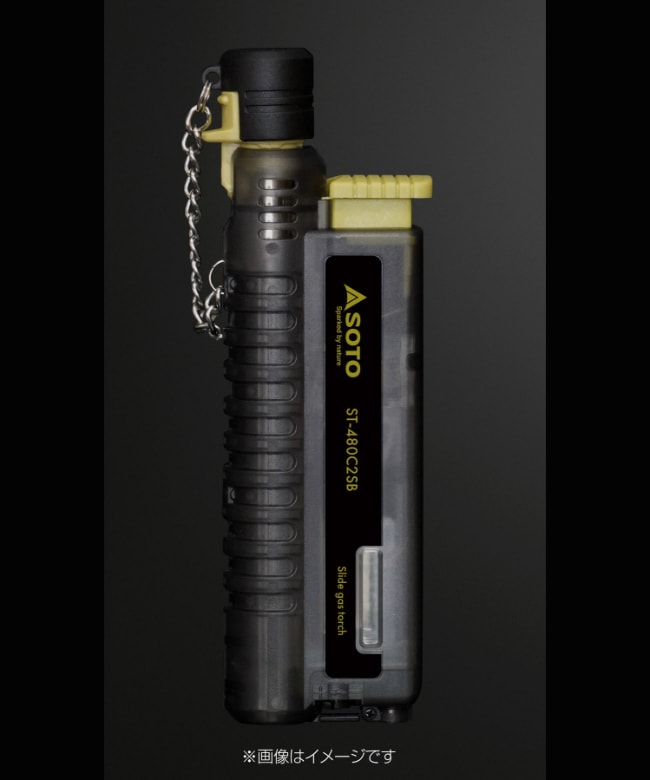 / SOTO(ソト) / スライドガストーチ スケルトンブラック【ラッピング対象外】【沖縄・北海道・離島配送不可】【TM不可】 [st-480c2sb]