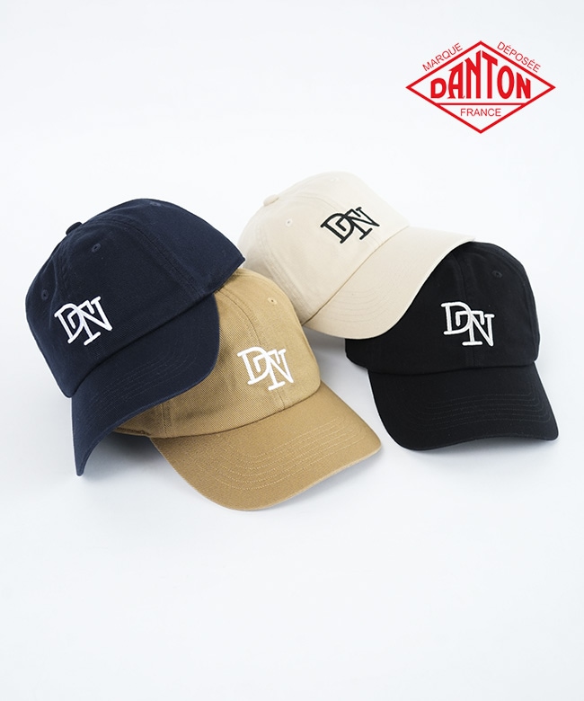 ◇[DT-H0378VAT]DANTON(ダントン) COTTON TWILL 6パネルロゴキャップ