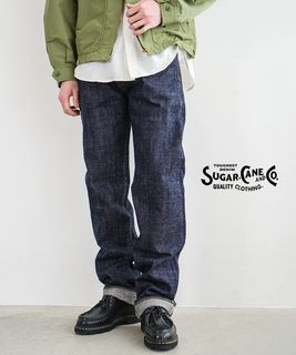SUGAR CANE(シュガーケーン) 砂糖黍製 14oz. 琉球藍混左綾DENIM メンズ ボトムス デニムパンツ ジーンズ ジーパン [SC40301A]