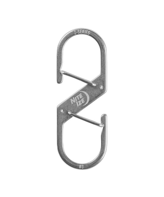 NITE IZE(ナイトアイズ) / Z(ゼット)カラビナー#3　ステンレスシルバー【ラッピング対象外】【メール便可】[ni59262]