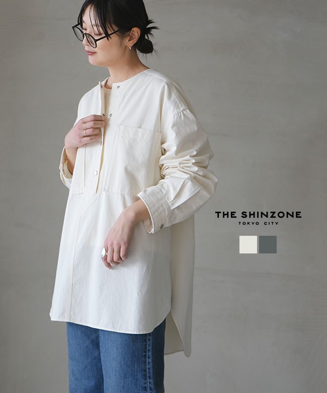 26SMSBL08]THE SHINZONE(ザ・シンゾーン) カラーレスワークシャツ