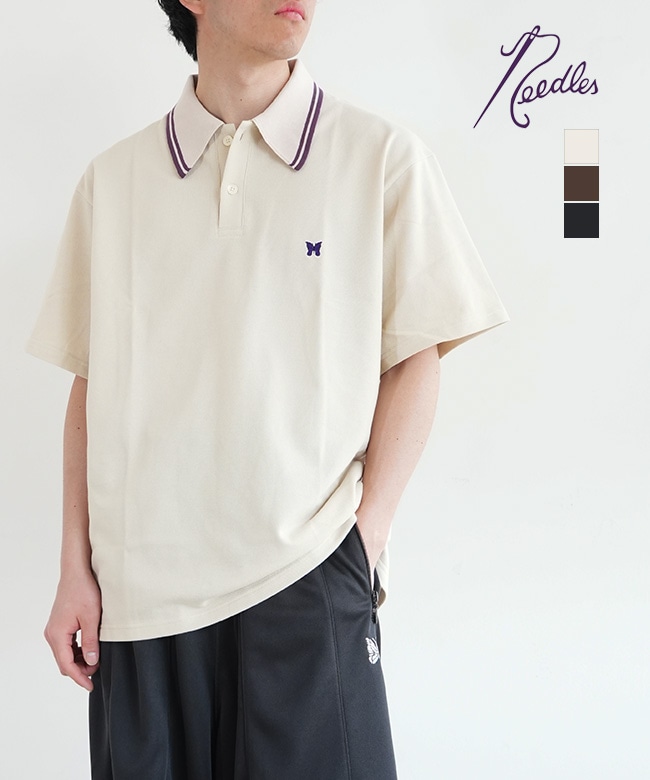 [SX442]NEEDLES(ニードルズ)Regular Collar Polo - Cotton Pique　レギュラーカラーポロシャツ コットンピケ