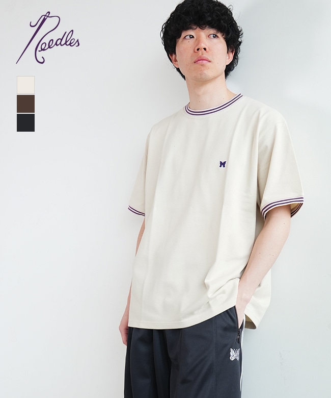 [SX443]NEEDLES(ニードルズ)Ringer Tee - Cotton Pique　リンガーＴシャツ コットンピケ