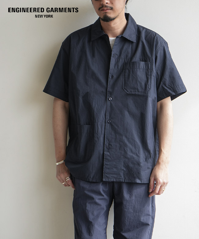 [SW013]ENGINEERED GARMENTS(エンジニアド ガーメンツ) Camp Shirt - Cotton Broadcloth キャンプシャツ コットンブロードクロス シャツ トップス メンズ