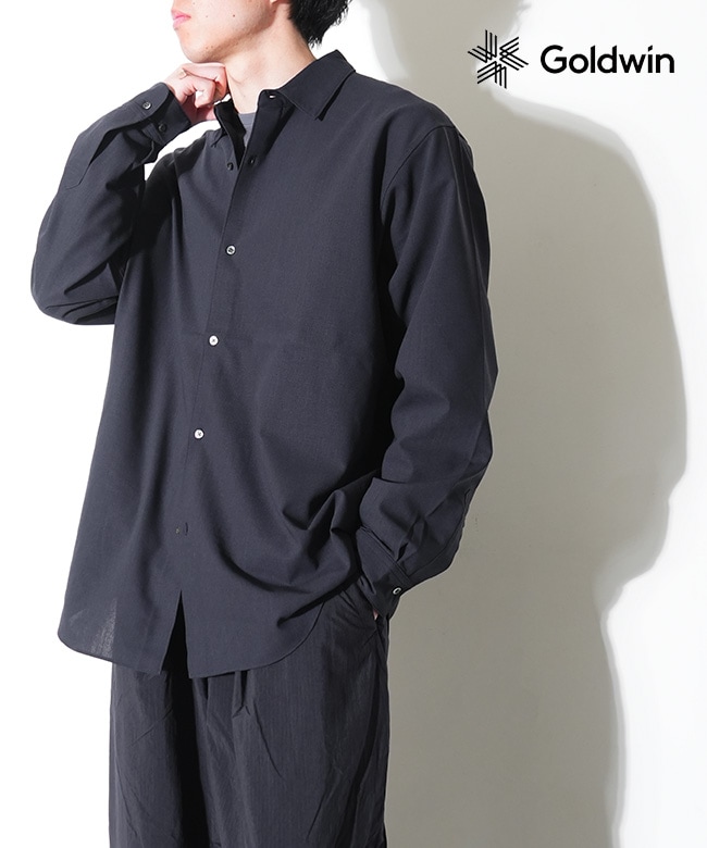 [GL55702]Goldwin(ゴールドウィン) High Twisted Wool Relax Shirt ハイツイステッドウールリラックスシャツ（ユニセックス）
