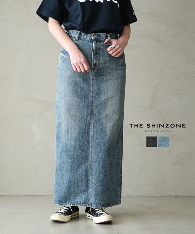 THE SHINZONE(ザ シンゾーン) DENIM TIGHT SKIRT デニムタイトスカート