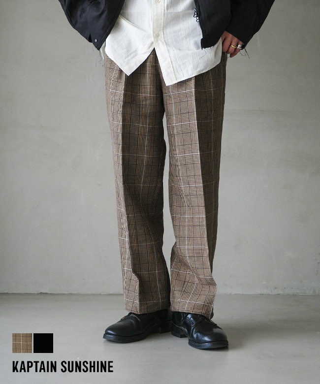 KAPTAIN SUNSHINE(キャプテンサンシャイン) Shoecut Slacks シューカット スラックス メンズ ボトムス トラウザー[KS26SPT29]
