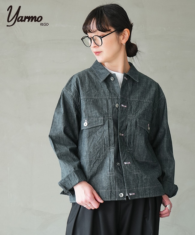 Yarmo(ヤーモ) Indigo Chambray Work JKインディゴシャンブレーワークジャケット [YAR-26SS-J29]