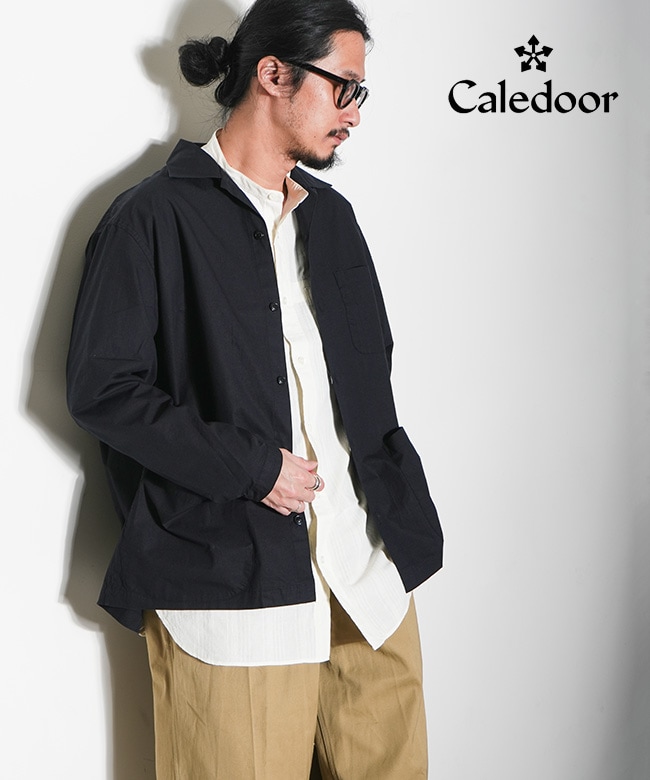 Caledoor(カレドアー)Cotton Linen Typewriter Shirts Jacket リネン
