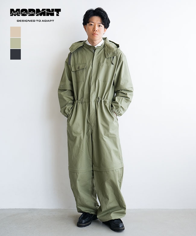MODMNT(モドメント) COVERALLS カバーオールズ メンズ ジャンプスーツ トップス ボトムス つなぎ フード 長袖 半袖[M2600-1R014F]